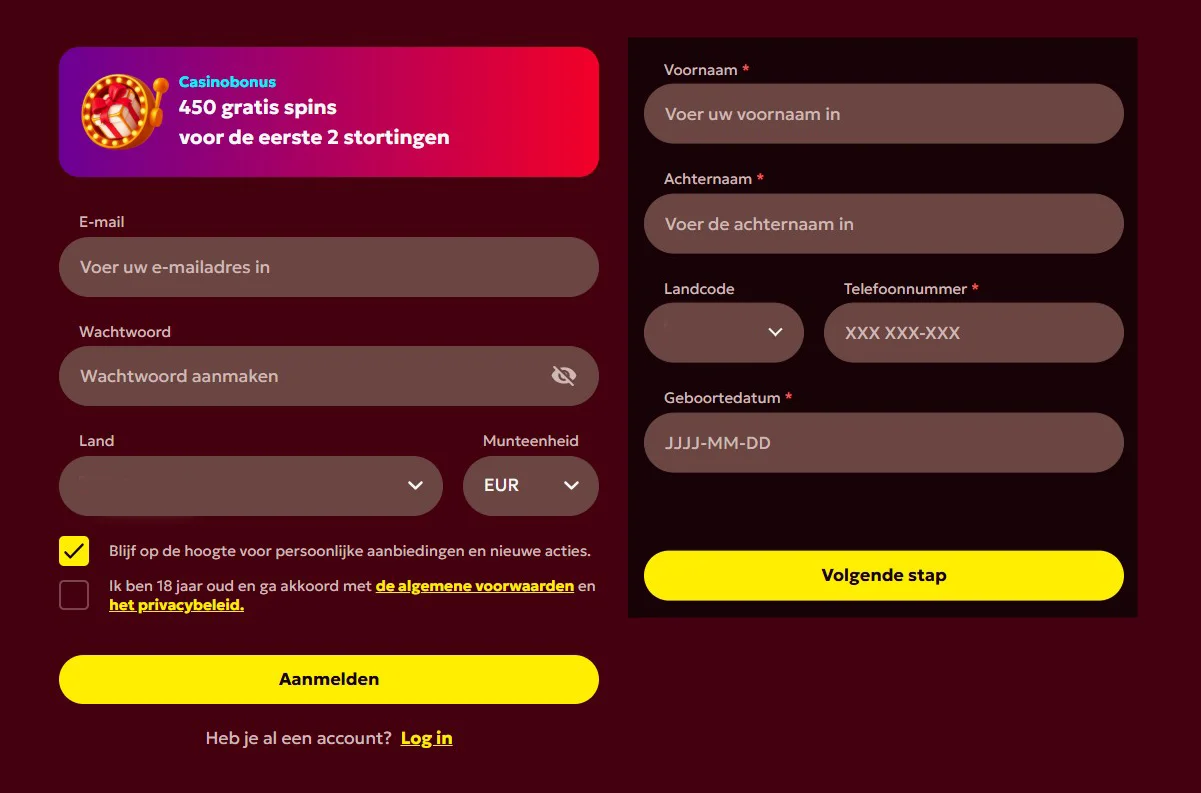 Spinobon Casino regisr